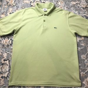 Vintage Light Green Lacoste Polo Made in France